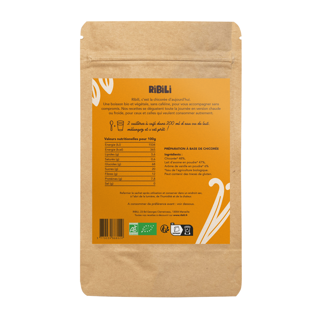 CHICORÉE, LAIT D'AVOINE & VANILLE